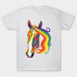 Rainbow Suffolk Punch Horse - Suffolk Pride 2019 T-Shirt